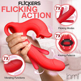Kissing and Flicking Silicone Vibrator - image 2
