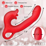 Kissing and Flicking Silicone Vibrator - image 4