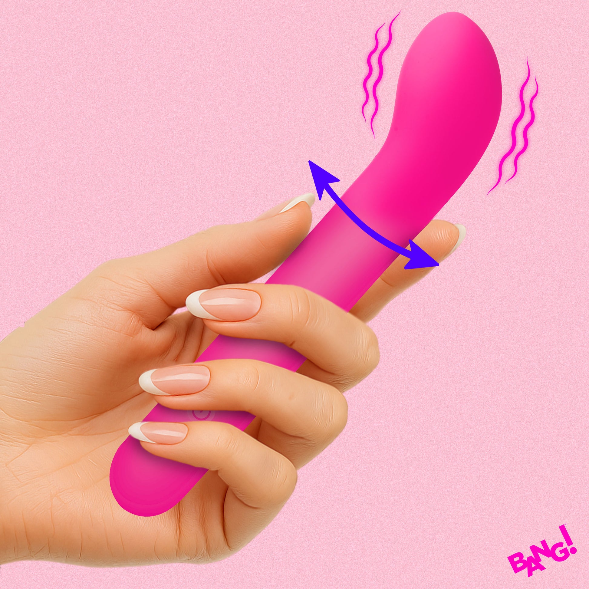 G-Spot Flexible Silicone Vibrator - by Bang!