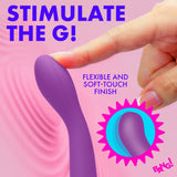 G-Spot Flexible Silicone Vibrator - Purple - image 3