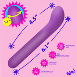 G-Spot Flexible Silicone Vibrator - Purple - image 4