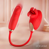 Bliss Kiss Kissing Clitoral Stimulator w/ Thrusting Vibrator - image 1