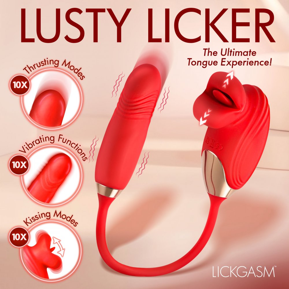 Bliss Kiss Kissing Clitoral Stimulator w/ Thrusting Vibrator - image 2