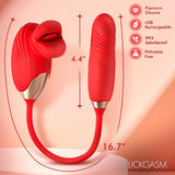 Bliss Kiss Kissing Clitoral Stimulator w/ Thrusting Vibrator - image 5