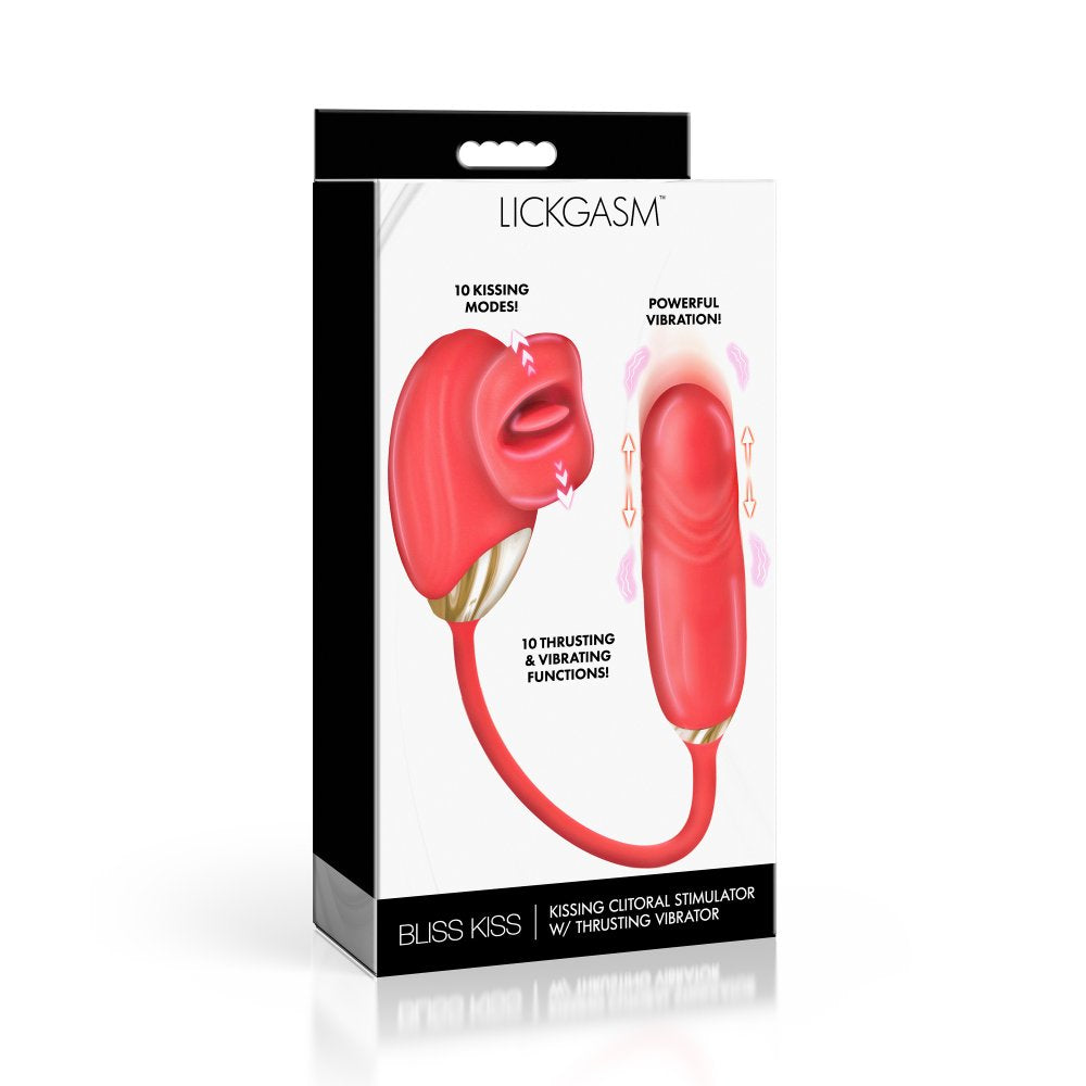 Bliss Kiss Kissing Clitoral Stimulator w/ Thrusting Vibrator - image 7