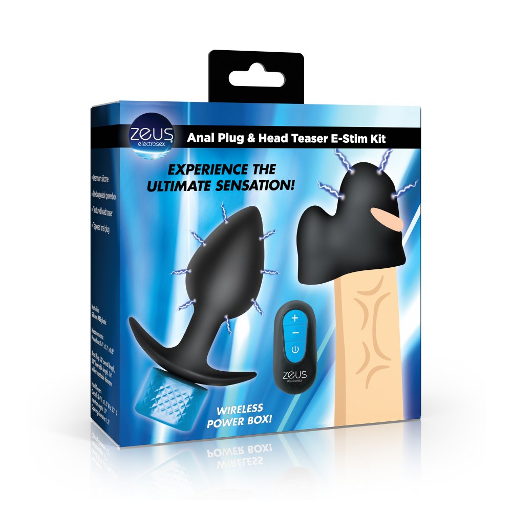 Anal Plug and Head Teaser E-Stim Kit - image 8