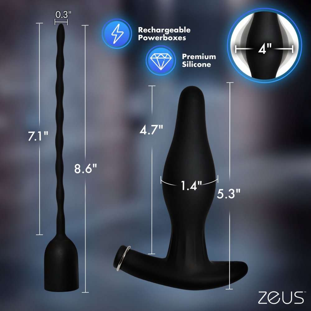 Inflatable Anal Plug and Urethral Sound E-Stim Kit - image 6