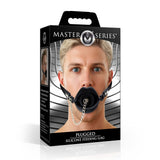 Plugged Silicone Feeding Gag - Black - image 6