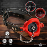 Plugged Silicone Feeding Gag - Red - image 4