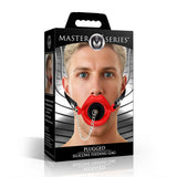 Plugged Silicone Feeding Gag - Red - image 6