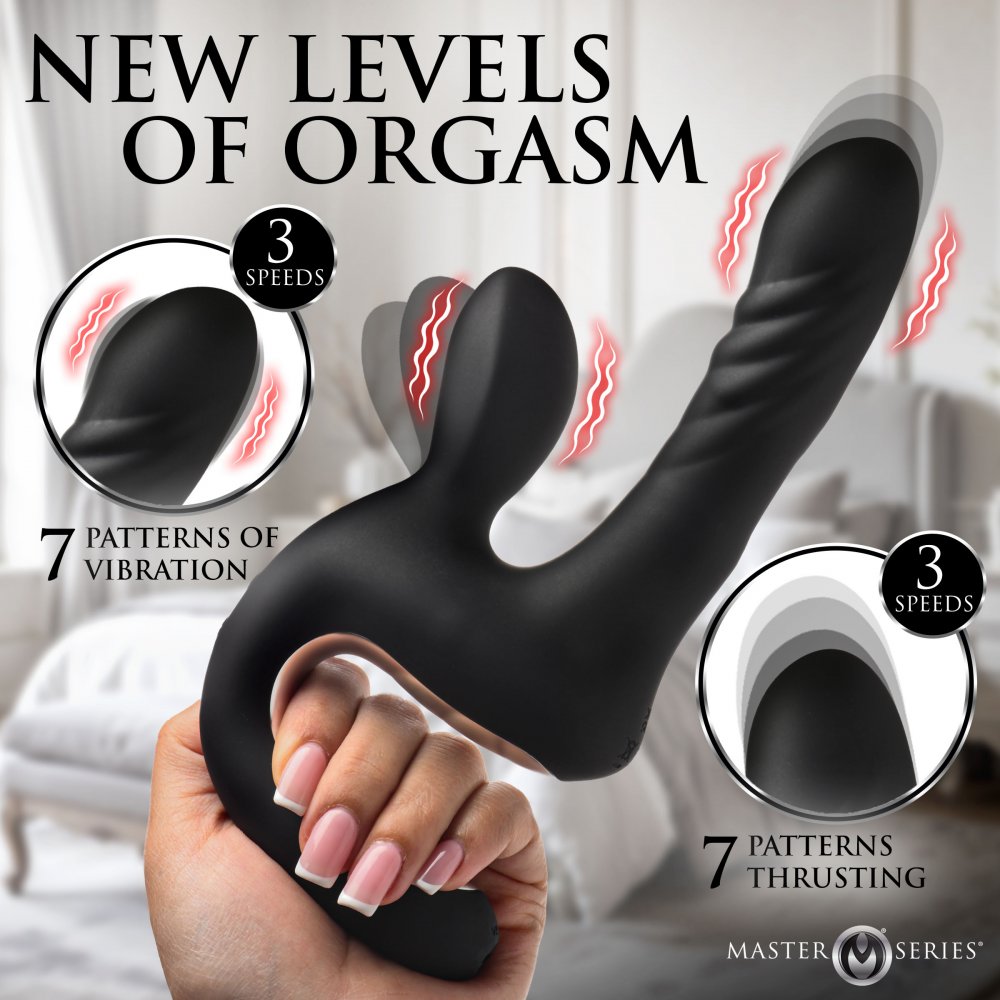 Thrust Pounder Thrusting Silicone Vibrator - image 2
