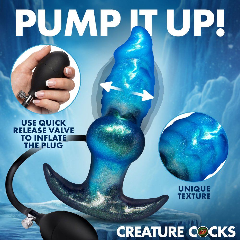 Blizzard Inflatable Silicone Anal Plug - image 2