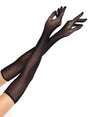 Leg Avenue Opera Length Fishnet Gloves — Black, One Size - LA-2045BLKOS