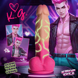 K.G. Silicone Dildo with Balls - image 1