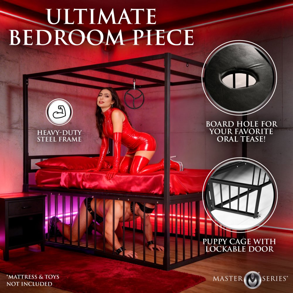 Bondage Bed with Cage - image 2