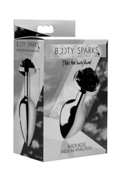 Black Rose Anal Plug - Small by XR Brands