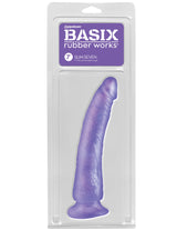 Basix Rubber Works - Slim 7 Inch With Suction Cup - Purple