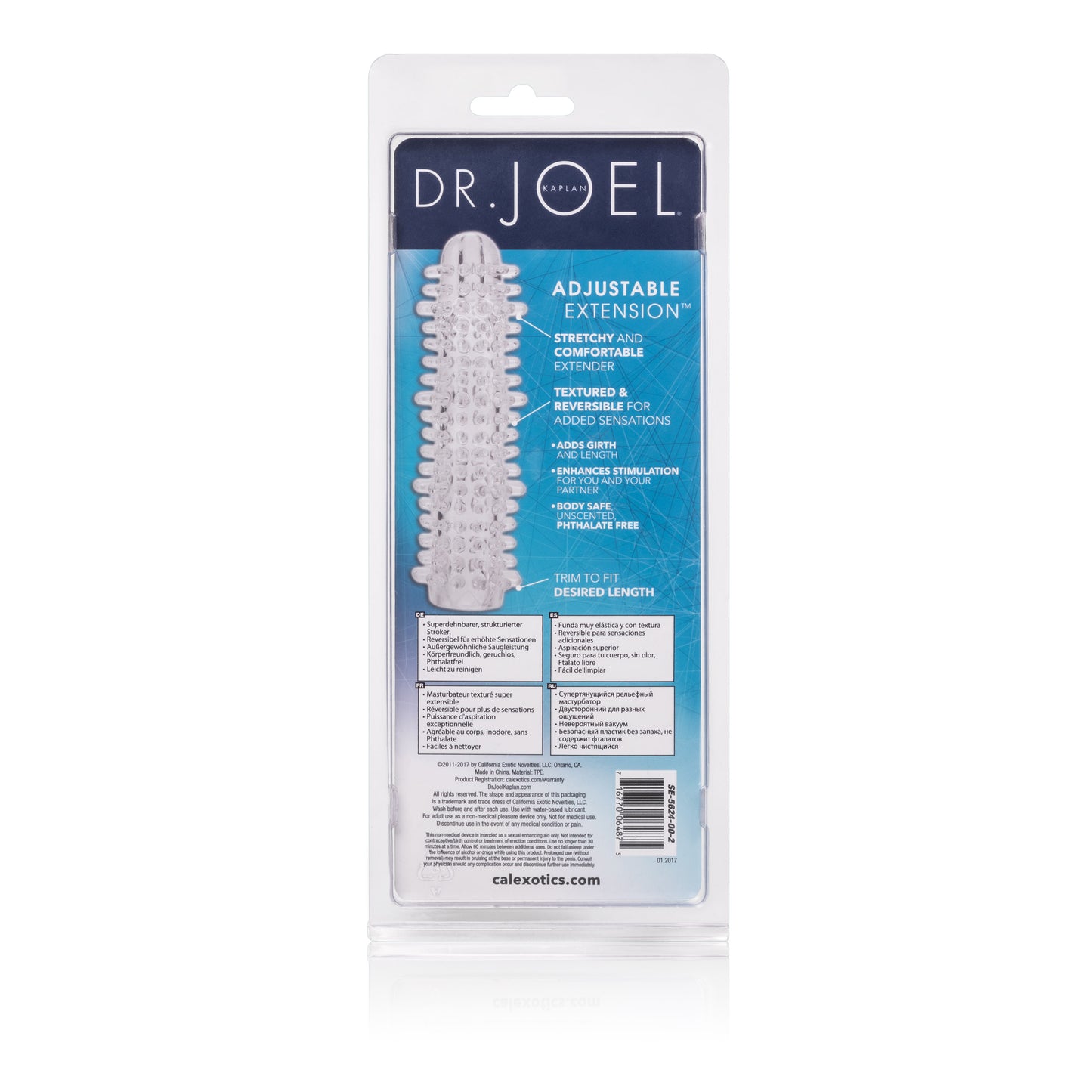 Dr. Joel Kaplan - Adjustable Extension With Added Grith - Clear by CalExotics