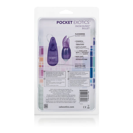 CalExotics Pocket Exotics Snow Bunny Bullet Vibrator — Purple - SE1108602