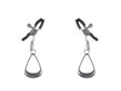 Sportsheets Velvet Noir Tuggable Nipple Clamps (Hematite-Plated) - SS37005