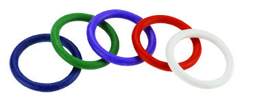 Rubber C-Ring Set - 1.25 Inches - Rainbow by Spartacus