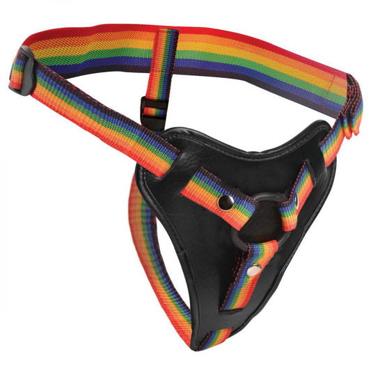 XR Brands Rainbow Universal Strap-On Harness, Adjustable - SU-AG996