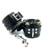 Sensual Sin Leather Padded Ankle Cuffs - Camo Piping by Sensual Sin