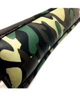 Sensual Sin Leather Padded Ankle Cuffs - Camo Piping by Sensual Sin