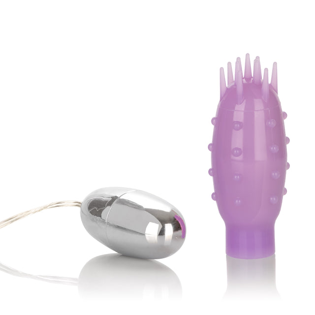 CalExotics Silicone Slims Nubby Bullet Vibrator - Purple - SE1132142