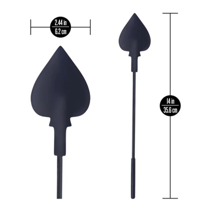 Blush Temptasia Ardor Spade Crop - 14 in Black Silicone - BL-55565