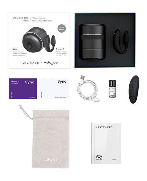 Arcwave Voy / We-Vibe Sync 2 Double the Fun Pair - Black by Arcwave