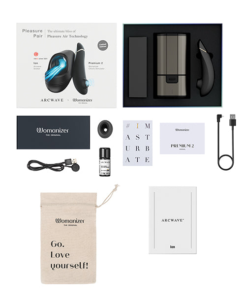 Arcwave Ion / Womanizer Premium 2 Pleasure Pair - Black by Arcwave