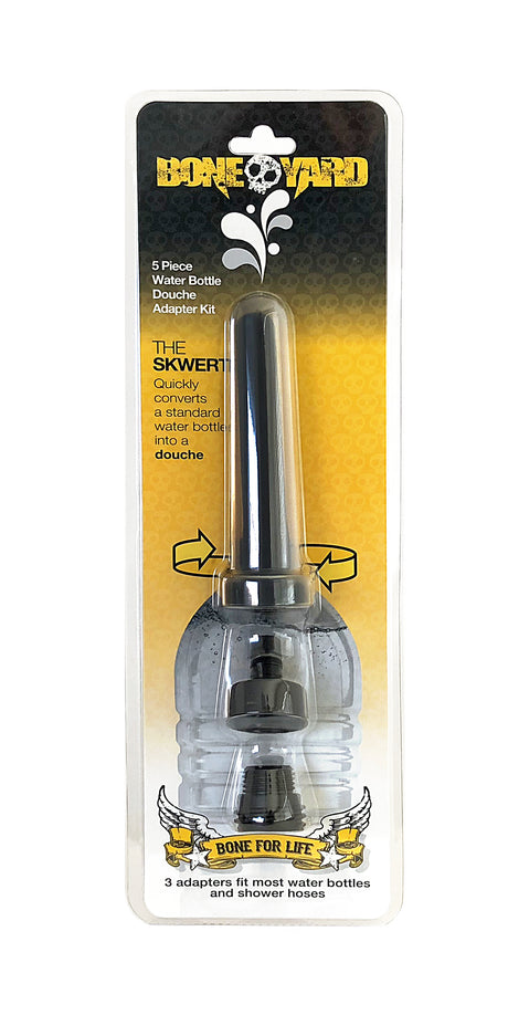 Rascal Skwer 5-Piece Water Bottle Douche Adapter Kit, 4" Nozzle - BY-0400