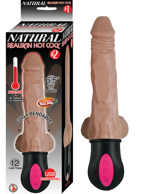 "Natural Realskin Hot Cock #2 - With Balls - Brown NW2814"