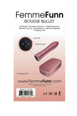 Femme Funn Bougie Bullet Vibrator — Rose Gold, 20 Modes - FF-1019-08