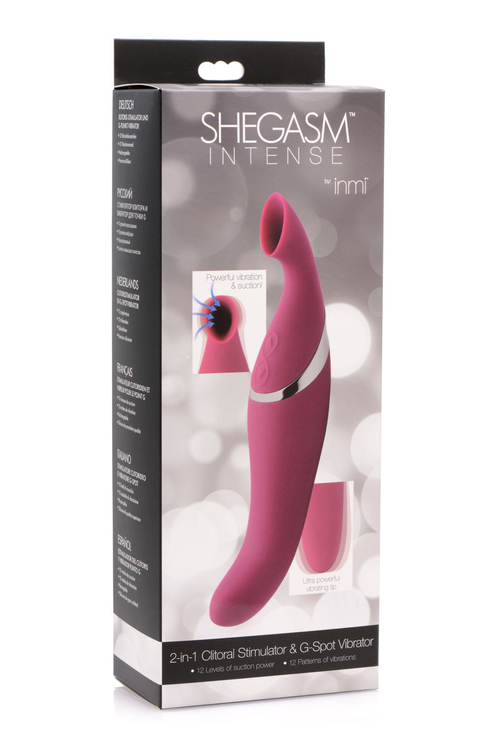 Shegasm Intense 2 in 1 Clit Stimulator - Pink by XR Brands