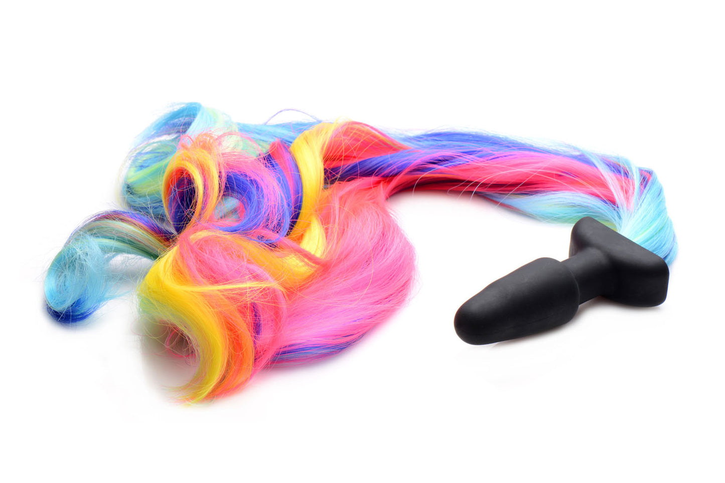 Rainbow Pony Tail Anal Plug by XR Brands