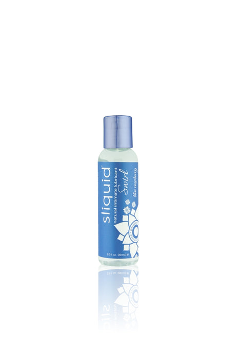 Sliquid Naturals Swirl Lubricant — Blue Raspberry, 2.0 fl oz (59 ml) - SLIQ908