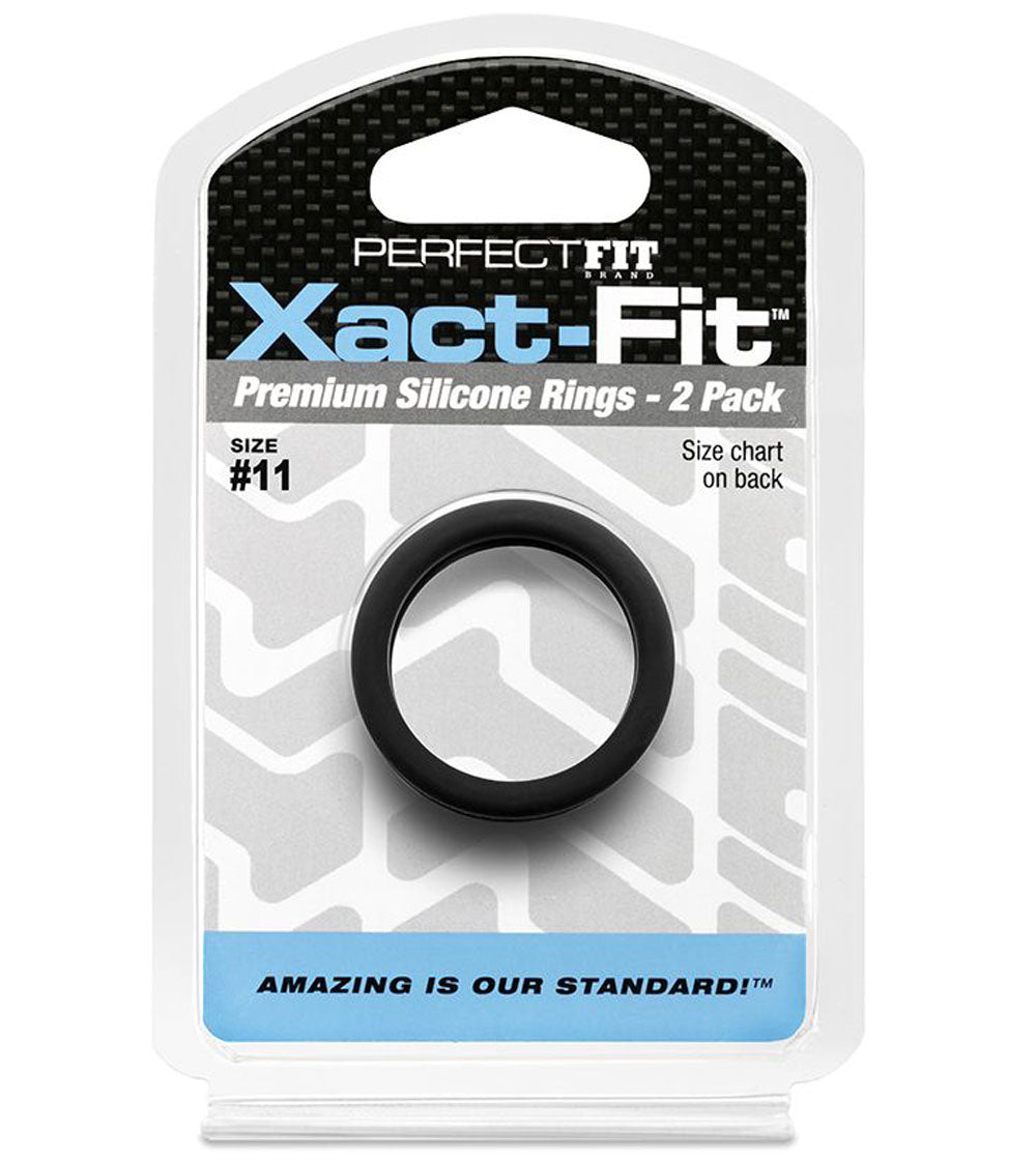 Perfect Fit Xact-Fit Cock Ring 2-Pack — Size #11 - PF-CR74B