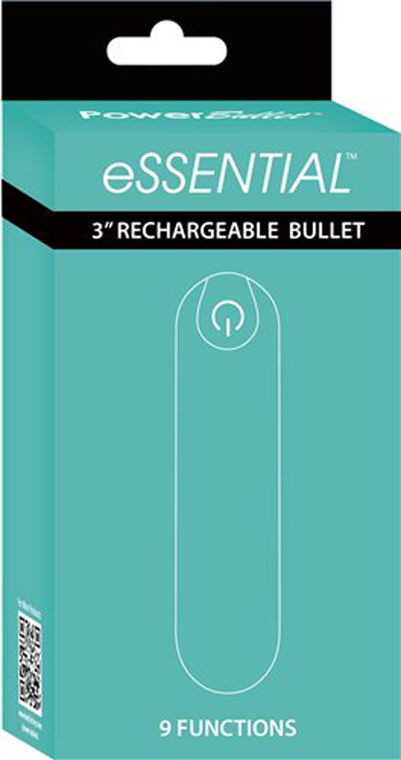 BMS Factory Power Bullet Essential 3.5" Rechargeable Bullet — Teal - BMS5719-3