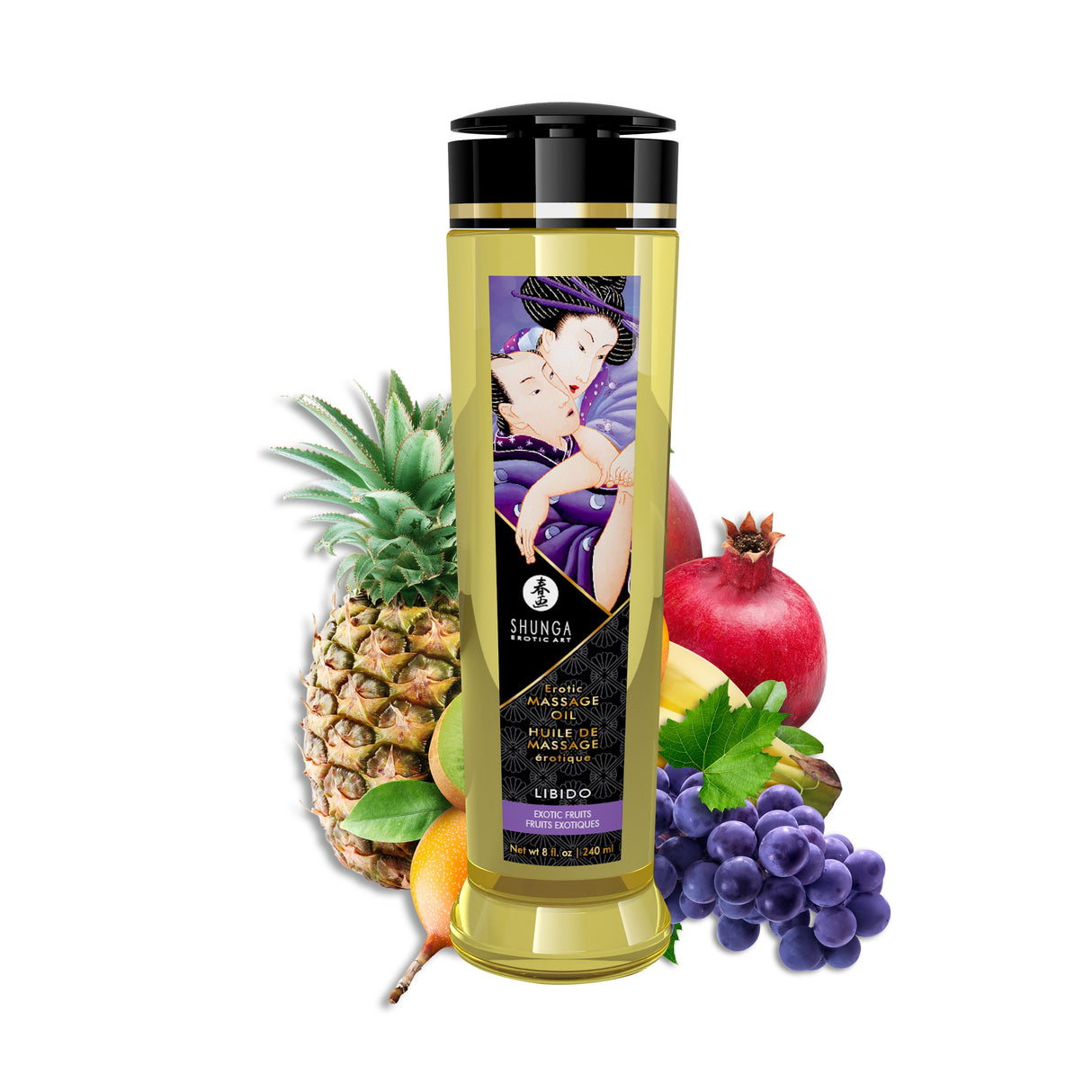 Shunga Massage Oil — Libido Exotic Fruits, 8 fl. oz. - SHU1202