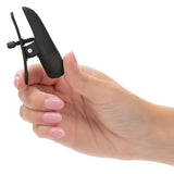 CalExotics Nipplettes Rechargeable Vibrating Nipple Clamps — Black - SE2589032
