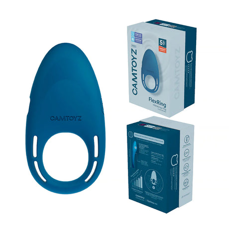 Camtoyz Flex Ring Vibrating Ring With App — Blue, USB-C Rechargeable - CT-JAP-1134F