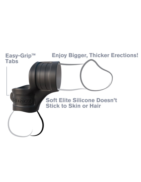 Fantasy C-Ring Mr Big Cock Ring and Ball Stretcher - Black by Pipedream