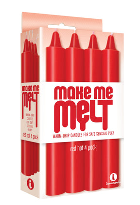 Icon Brands Make Me Melt Red Hot Wax-Play Candles, 4-Pack - ICB2324-2