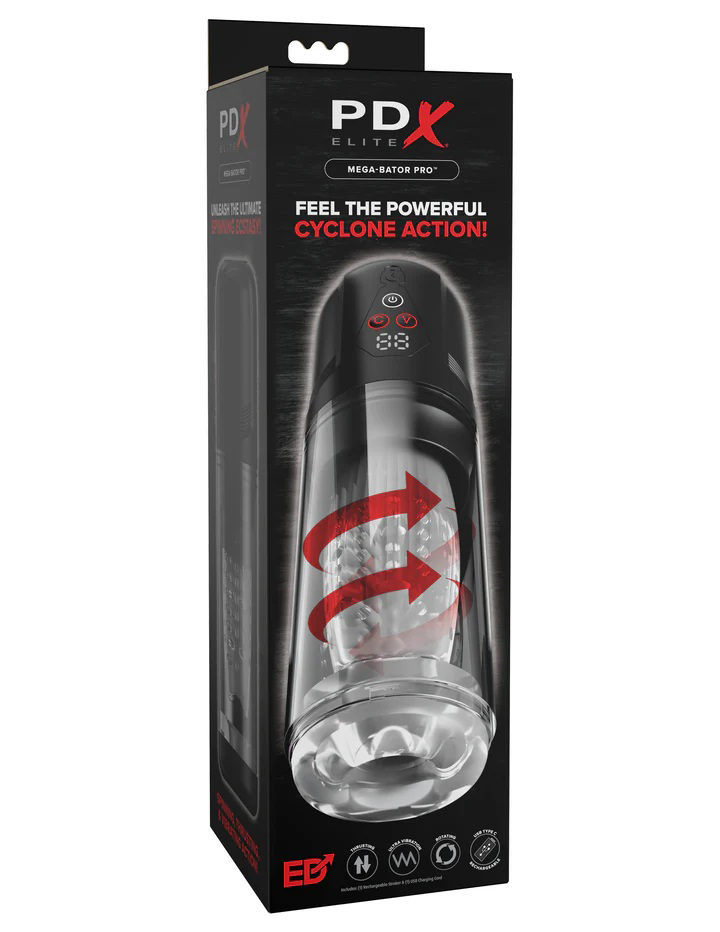 Pipedream PDX Elite Mega-Bator Pro Spinning Stroker - PDRD636