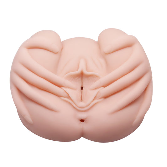 Crazy Bull the Realistic Skin-Like Texture Vagina and Anal Masturbator Vibration and Double Entrance
