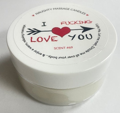 Kama Sutra I F-ing Love You Massage Candle — Madagascar Vanilla, 1.7 oz - KS14315