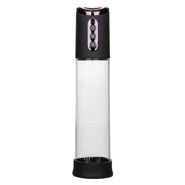 CalExotics Peak Rechargeable Penis Pump — Black/Clear, 11.5 in - SE5500253