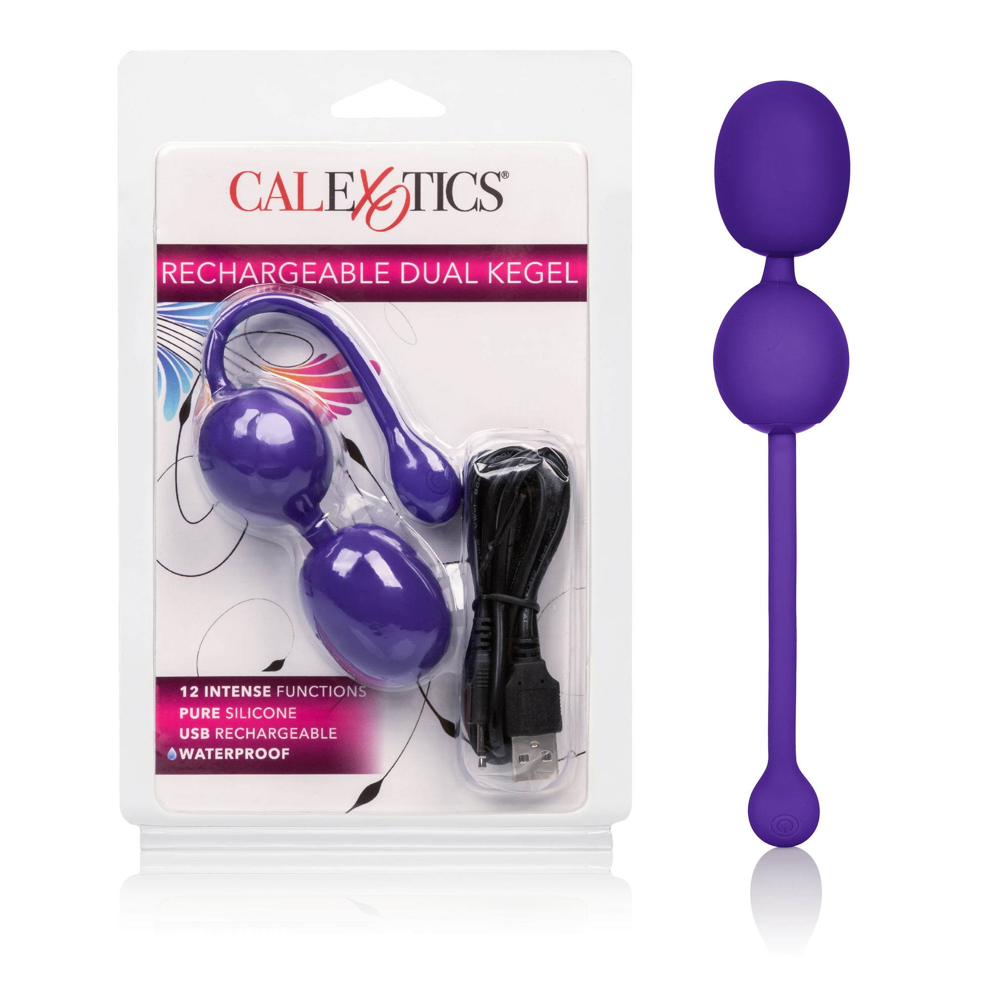 Rechargeable Dual Kegel - Purple by CalExotics